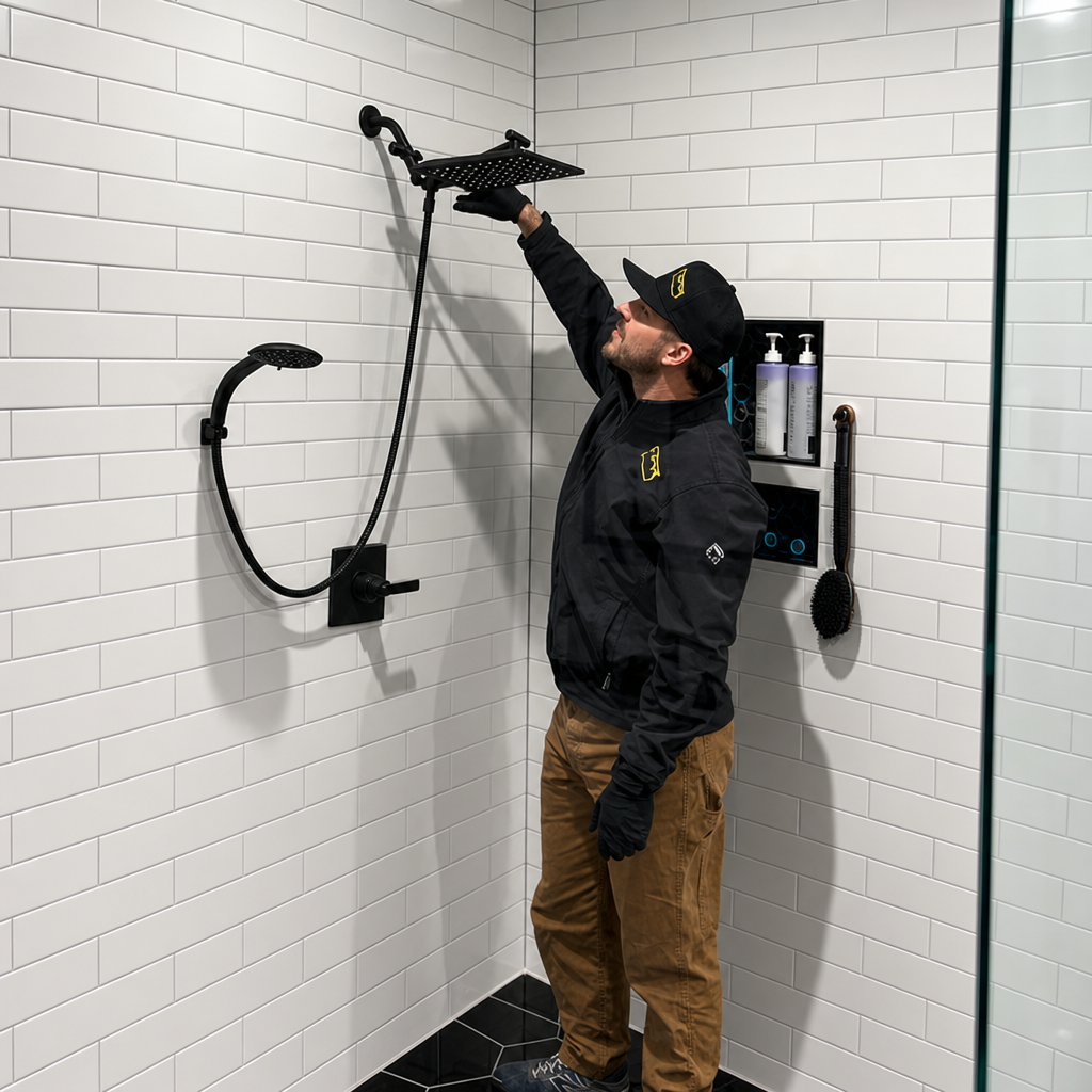 Dallas plumbing technician at work
